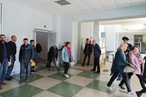 В ОАО «Белресурсы» прошла показная тренировка по действиям в условиях ЧС и по сигналам ГО